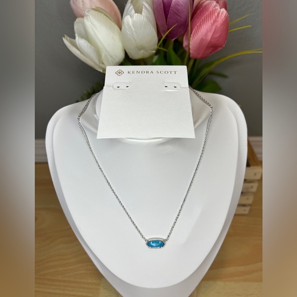 Kendra Scott Jewelry - Kendra Scott Elisa Silver Turquoise Necklace